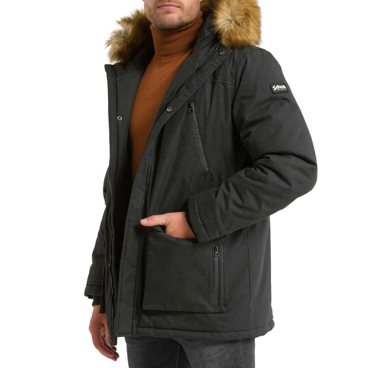 Manteau best sale schott homme