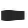 Voir la diapositive 6 : VIDAXL Ensemble de meuble TV 2 pcs Noir Bois d'ingenierie