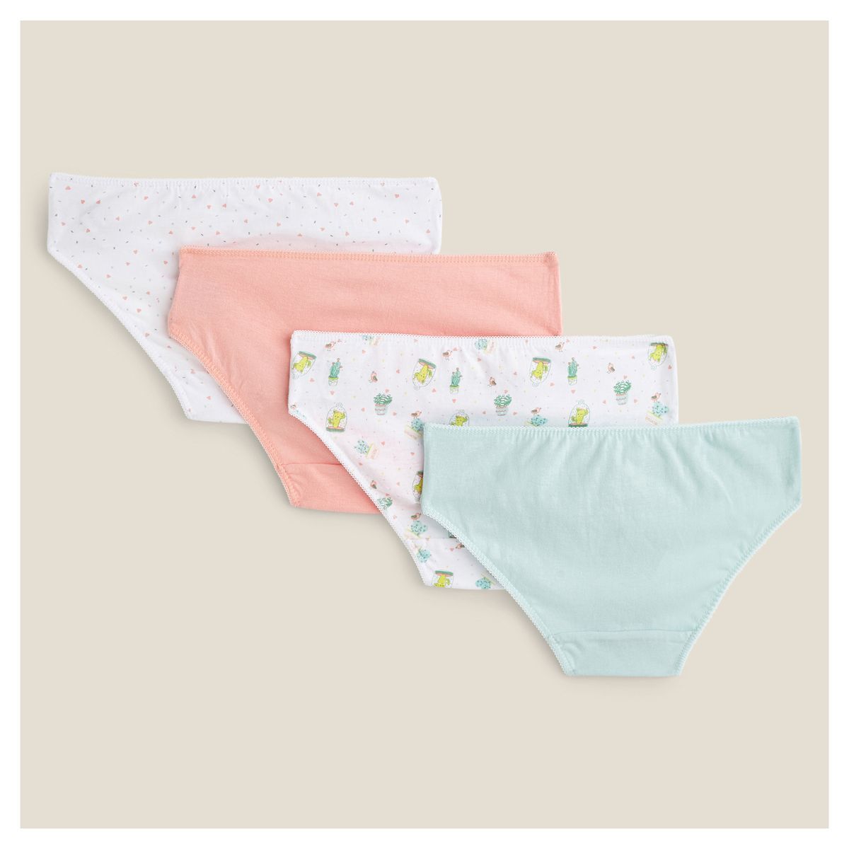 IN EXTENSO Lot de 4 culottes fille