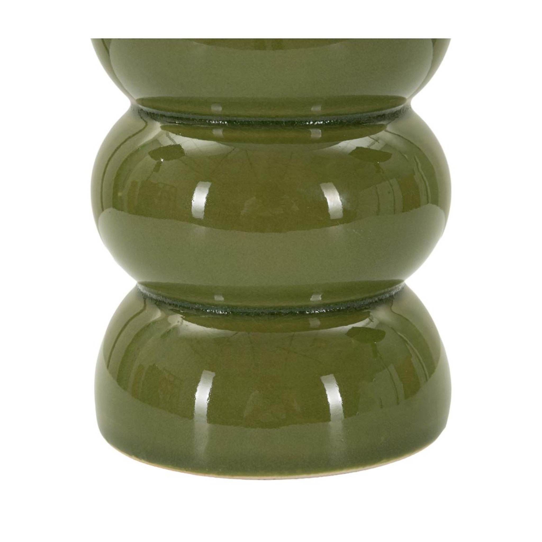 Voir la diapositive 4 : Paris Prix Lampe à Poser en Céramique  Torr  46cm Vert