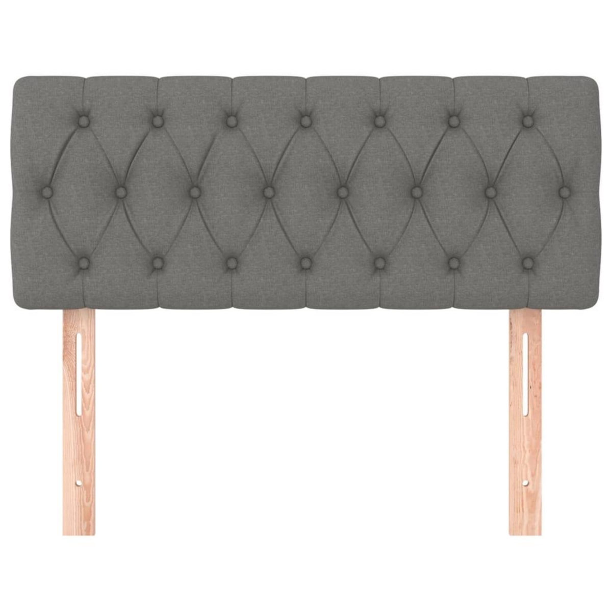 VIDAXL Tete de lit Gris fonce 100x7x78/88 cm Tissu