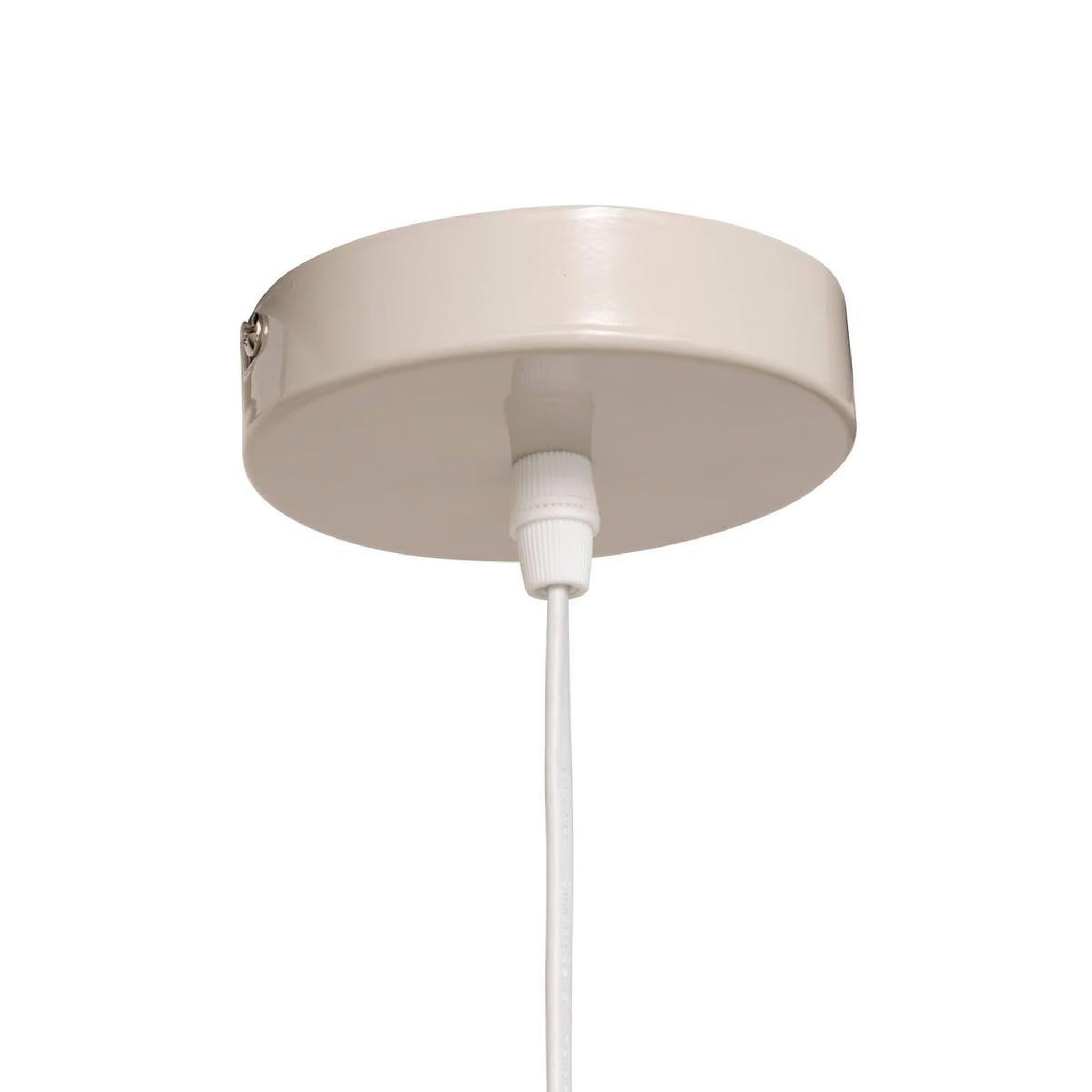 Voir la diapositive 2 : ATMOSPHERA Lampe suspension en tissu  rona  37cm beige