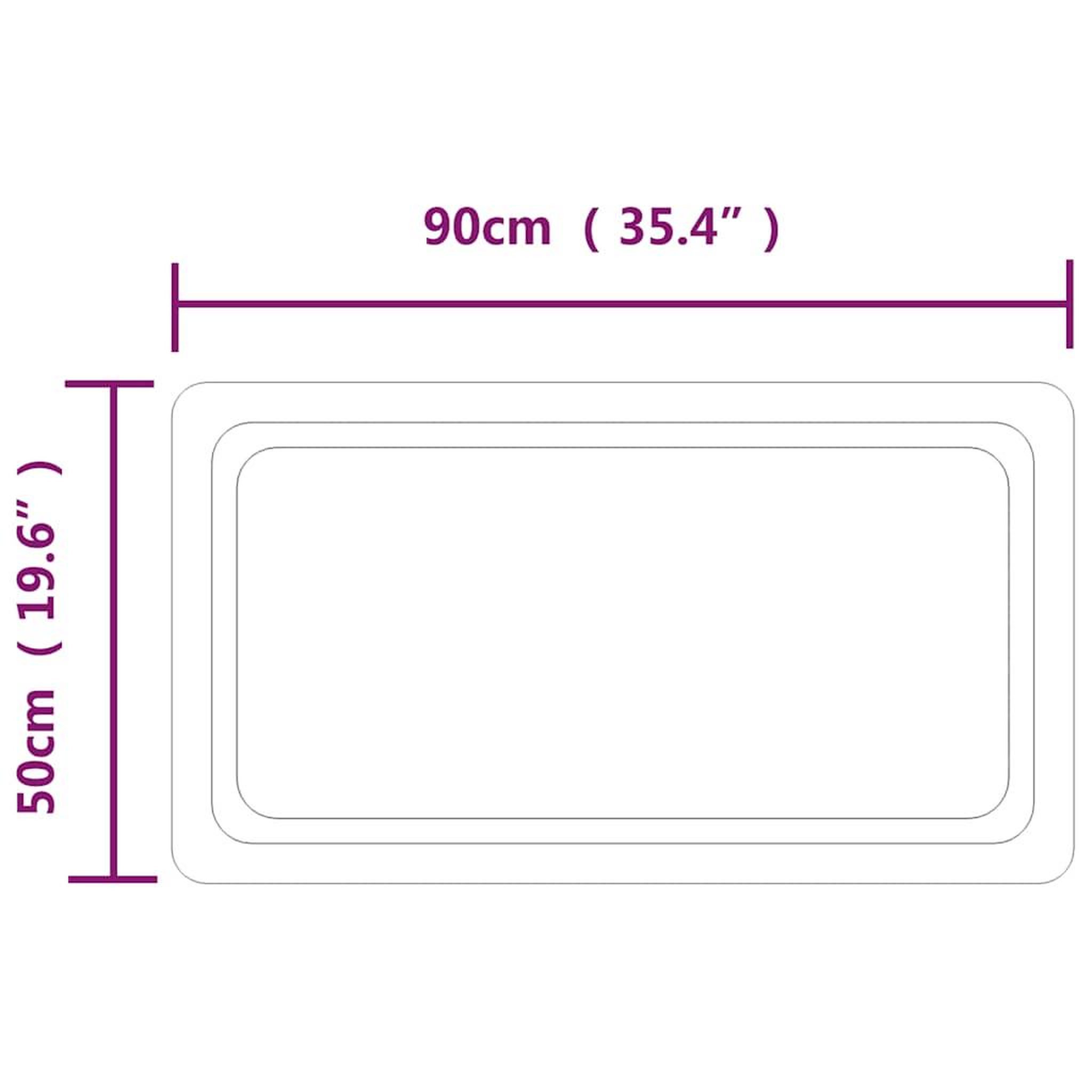 Voir la diapositive 5 : VIDAXL Miroir de salle de bain a LED 90x50 cm