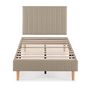 Voir la diapositive 3 : VS VENTA-STOCK Sommier + tête de lit Eris 90x190 cm Beige