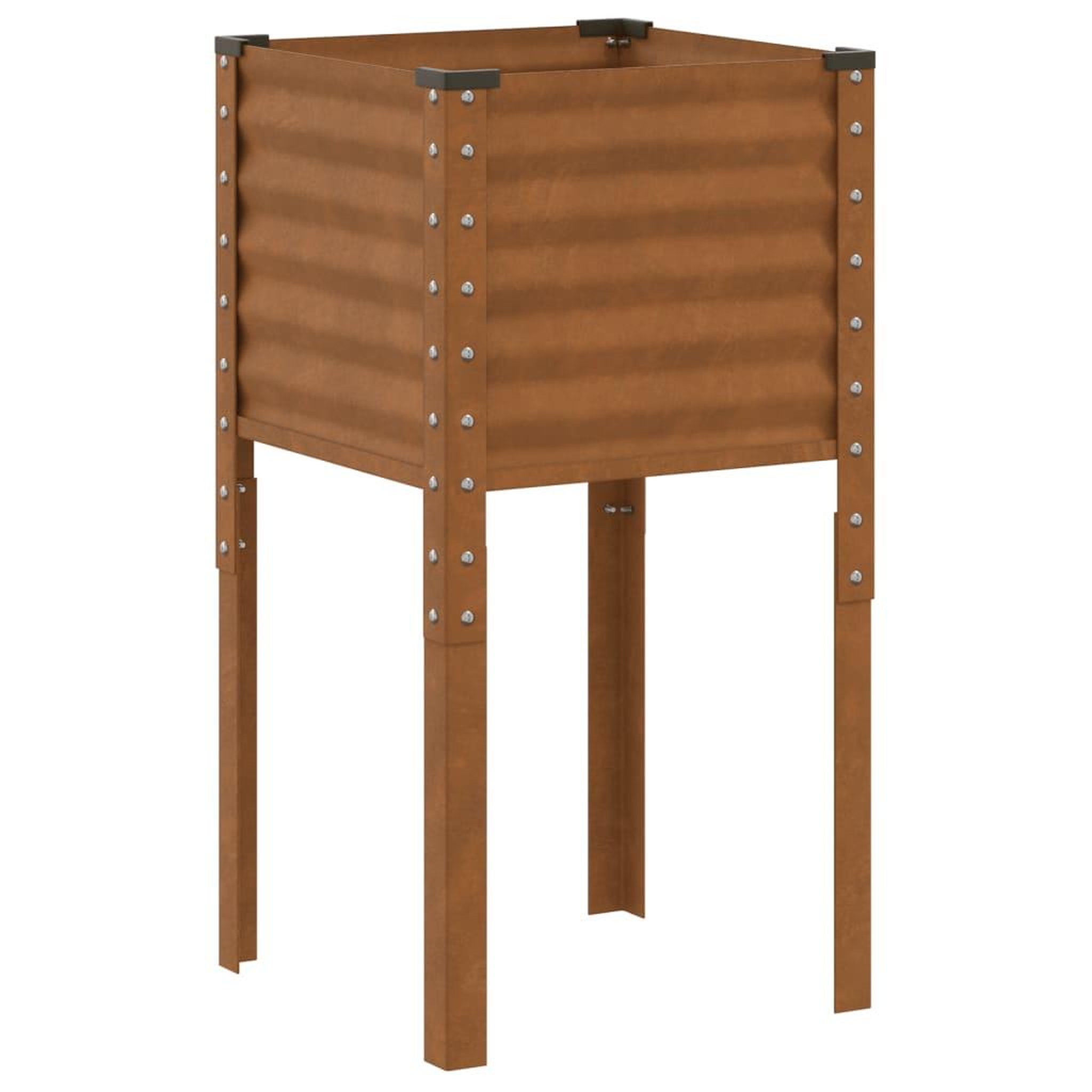 Voir la diapositive 2 : VIDAXL Jardiniere 45x45x88 cm acier resistant aux intemperies
