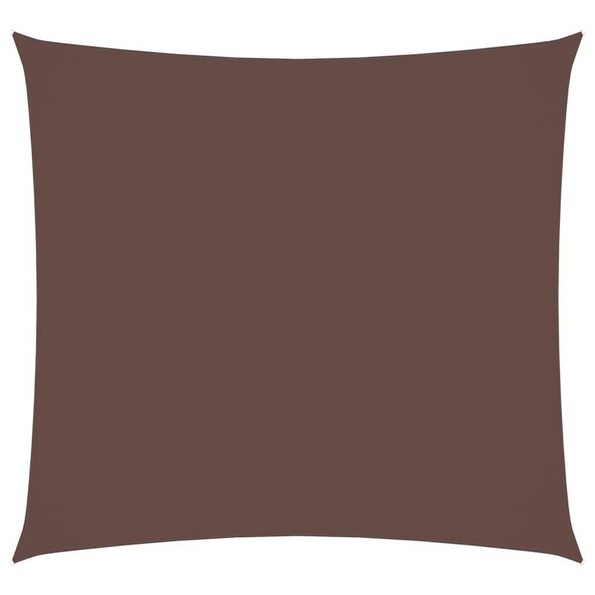 VIDAXL Voile de parasol tissu oxford carre 3x3 m marron