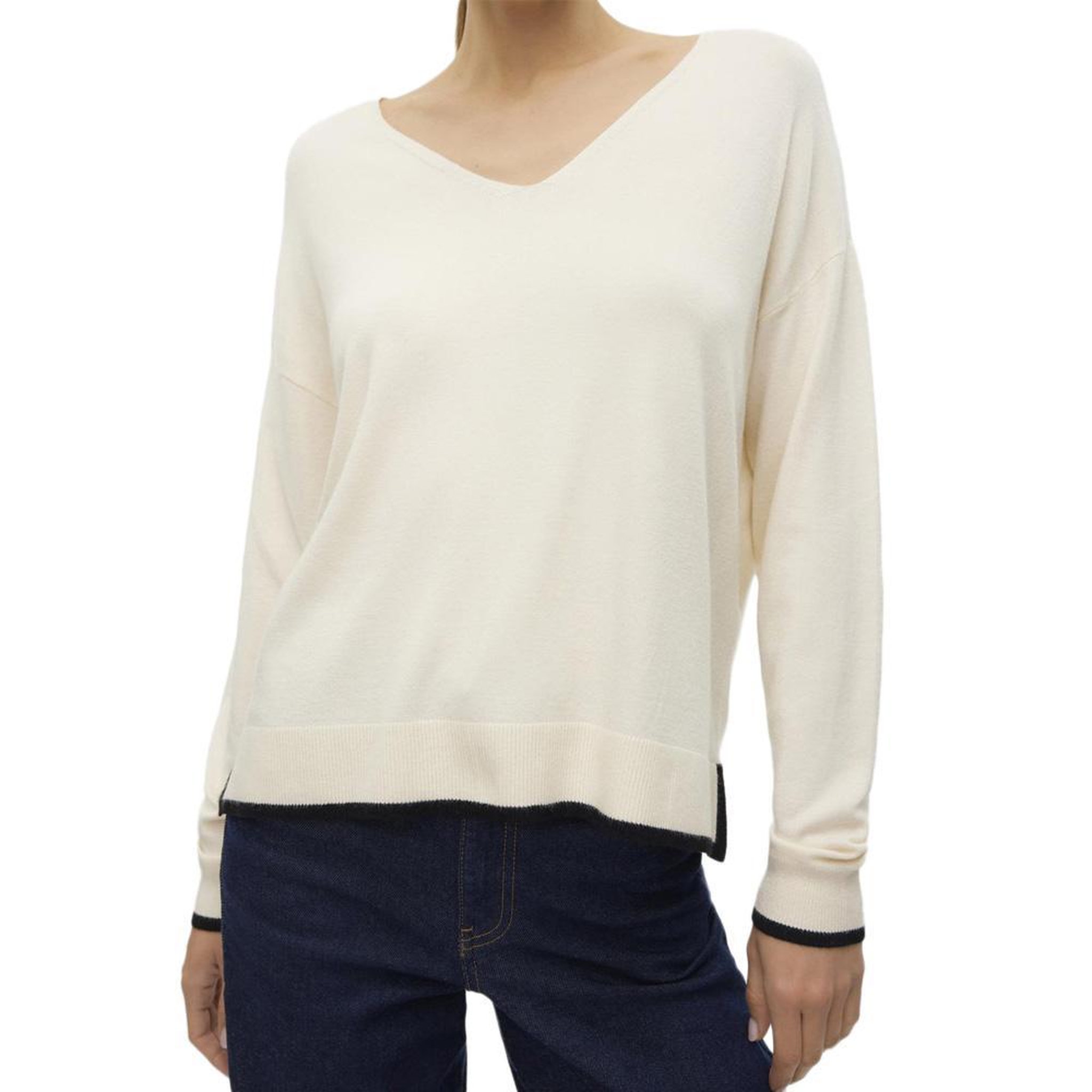 Vero Moda Pull Blanc Femme Vero Moda Breeze. Coloris disponibles : Beige