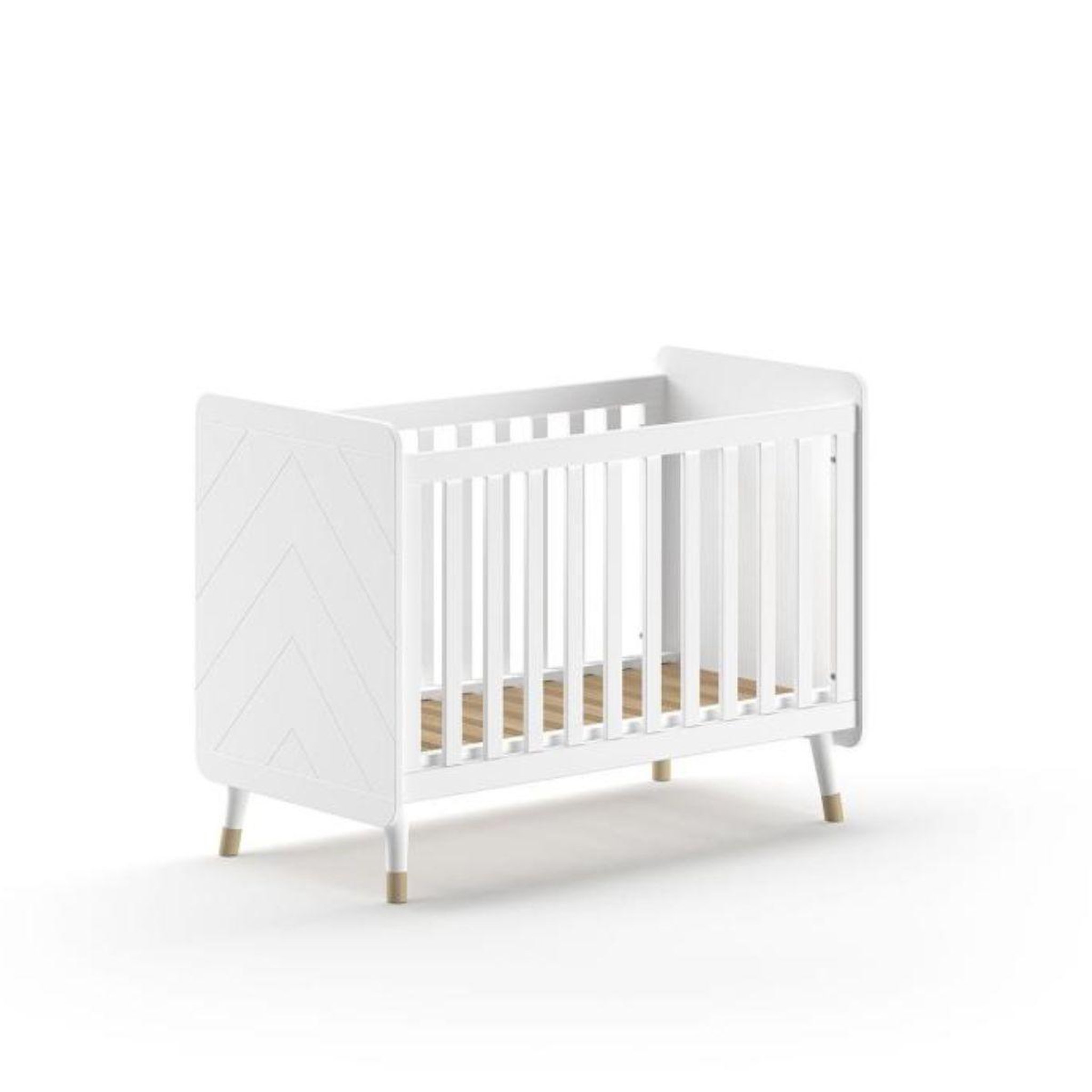 Vipack Billy Lit Bebe 60x120 Cm Satin Blanc