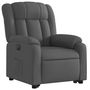 Voir la diapositive 4 : VIDAXL Fauteuil inclinable electrique gris fonce tissu