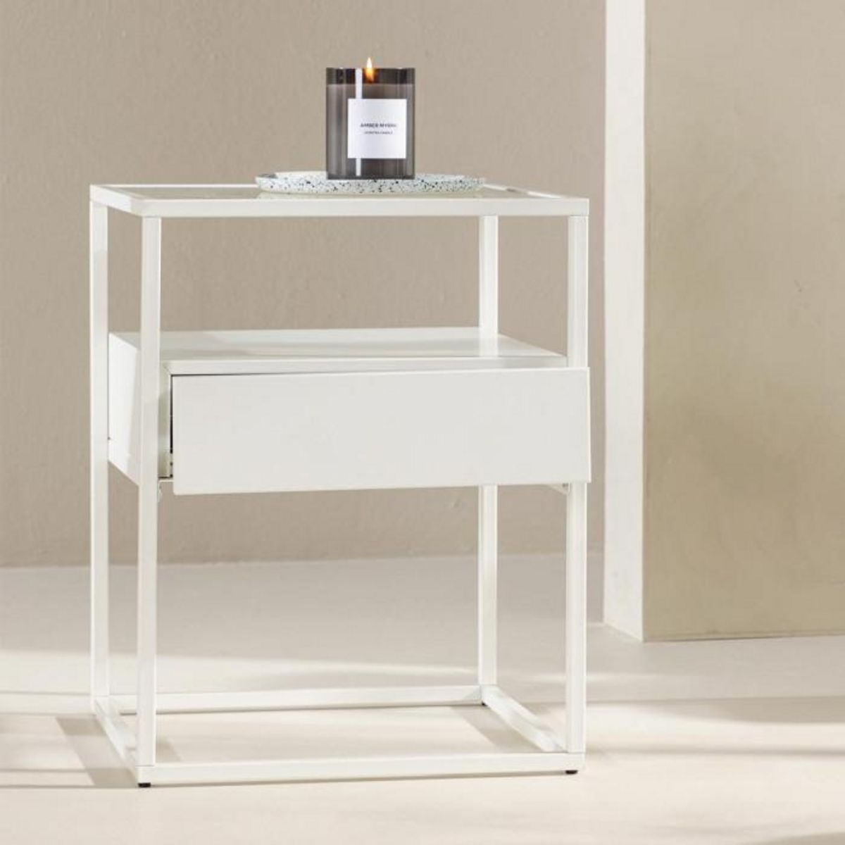 Paris Prix Table d'Appoint Design  Fortaleza  51cm Blanc