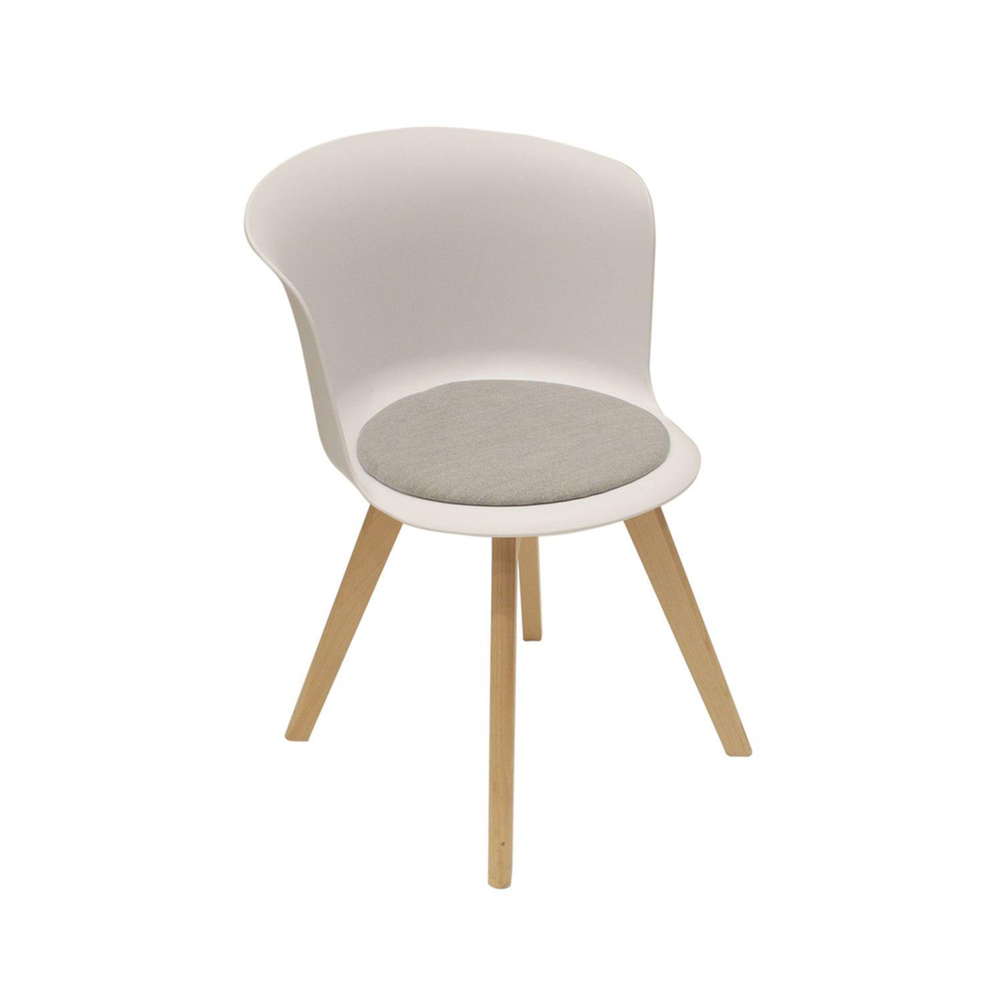 The Home Deco Factory Chaise design scandinave enko. Coloris disponibles : Gris