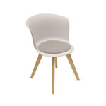 The Home Deco Factory Chaise design scandinave Enko. Coloris disponibles : Gris