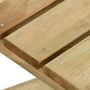 Voir la diapositive 4 : VIDAXL Table de jardin 110x79x75 cm Bois de pin impregne