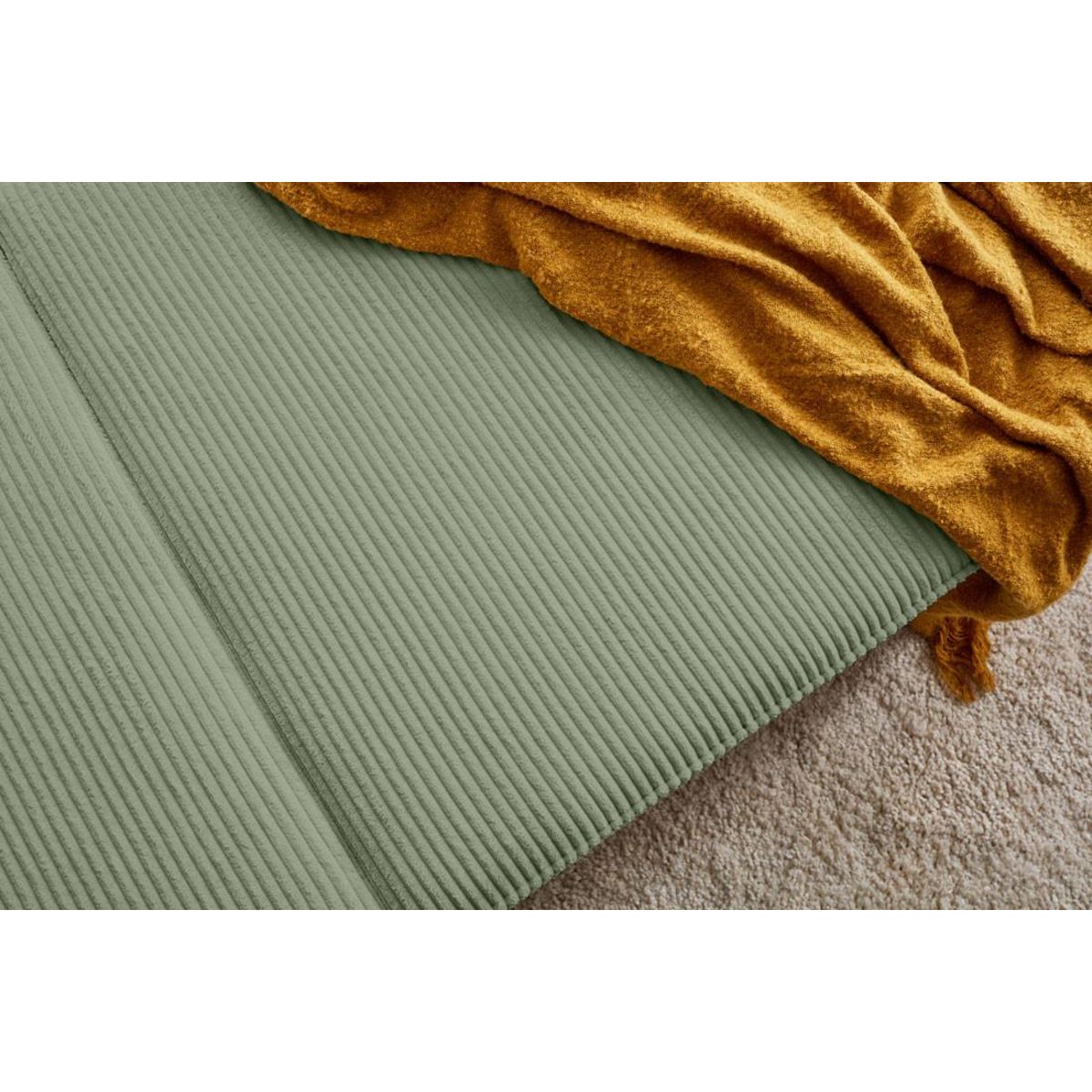 LISA DESIGN Charlie - canapé d'angle réversible - 4 places - convertible avec coffre - en velours côtelé