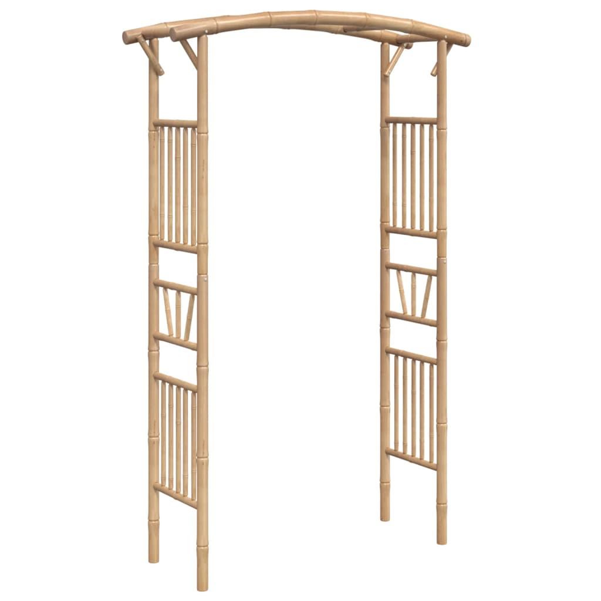 Voir la diapositive 2 : VIDAXL Arche pour rosiers Bambou 118x40x187 cm