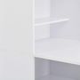 Voir la diapositive 5 : VIDAXL Table de bar avec armoire Blanc 115x59x200 cm