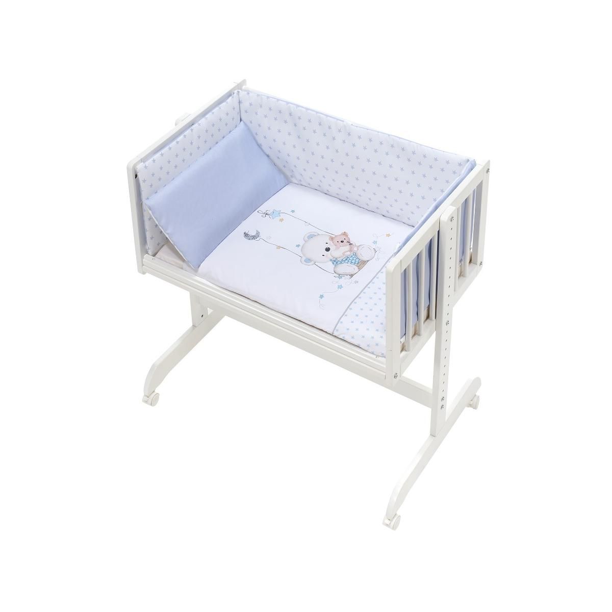 INTERBABY Berceau Cododo Oso Bleu - Confort et Sécurité pour Bébé