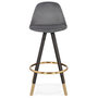 Voir la diapositive 2 : Paris Prix Tabouret de Bar  Krill  87cm Gris & Noir
