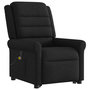 Voir la diapositive 4 : VIDAXL Fauteuil de massage inclinable Noir Tissu