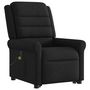 Voir la diapositive 4 : VIDAXL Fauteuil de massage inclinable Noir Tissu