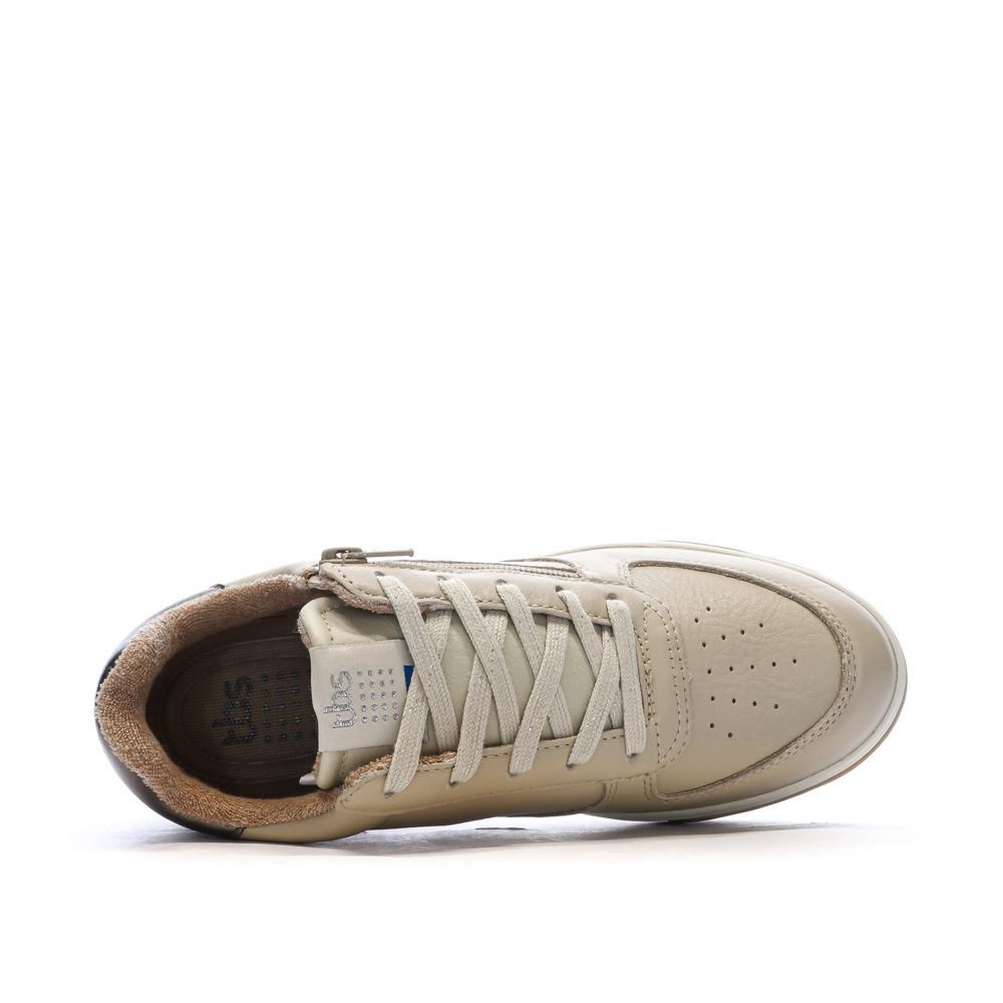 Voir la diapositive 4 : TBS Baskets Beige Femme TBS CLAUZIP