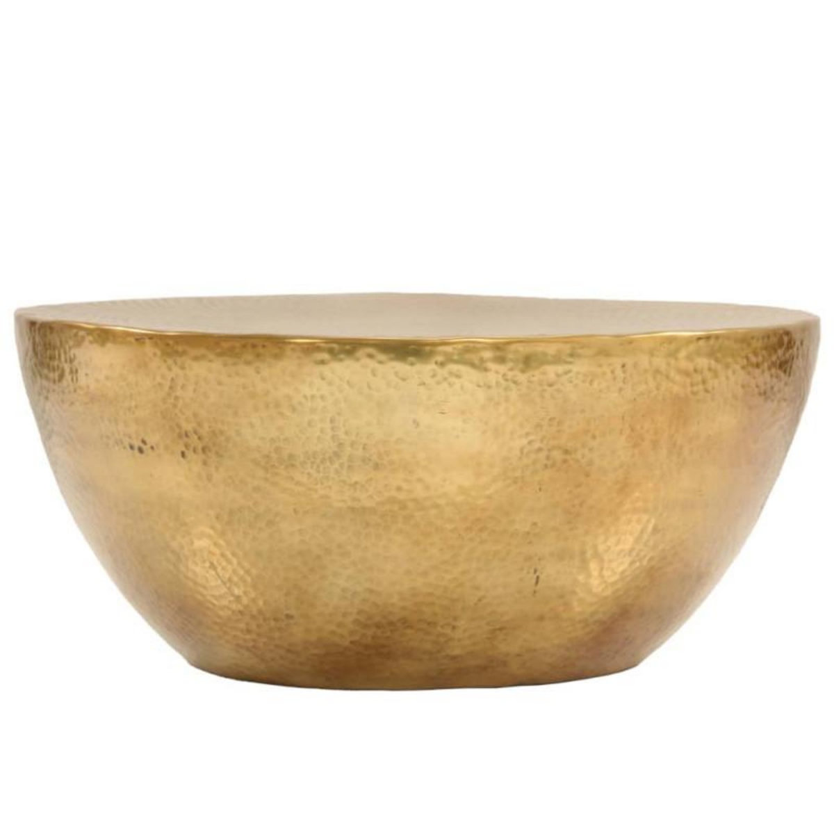 VIDAXL Table basse Aluminium martelé 70x30 cm Laiton