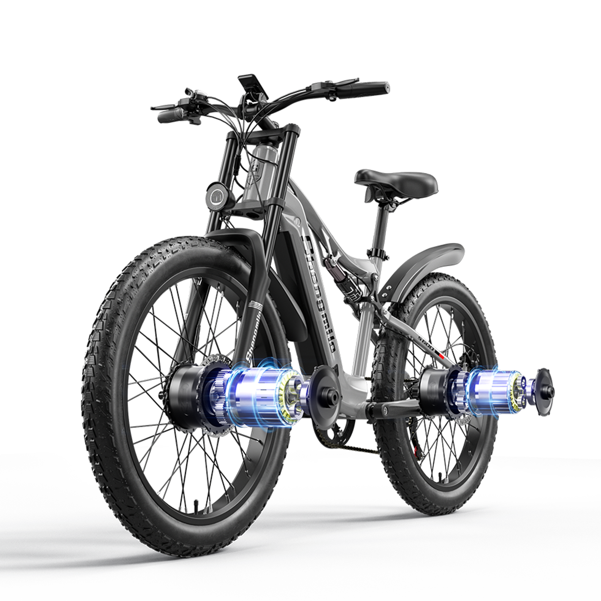 Voir la diapositive 5 : SHENGMILO VTT électrique Shengmilo S600 26  à double moteur 48 V 17,5 Ah