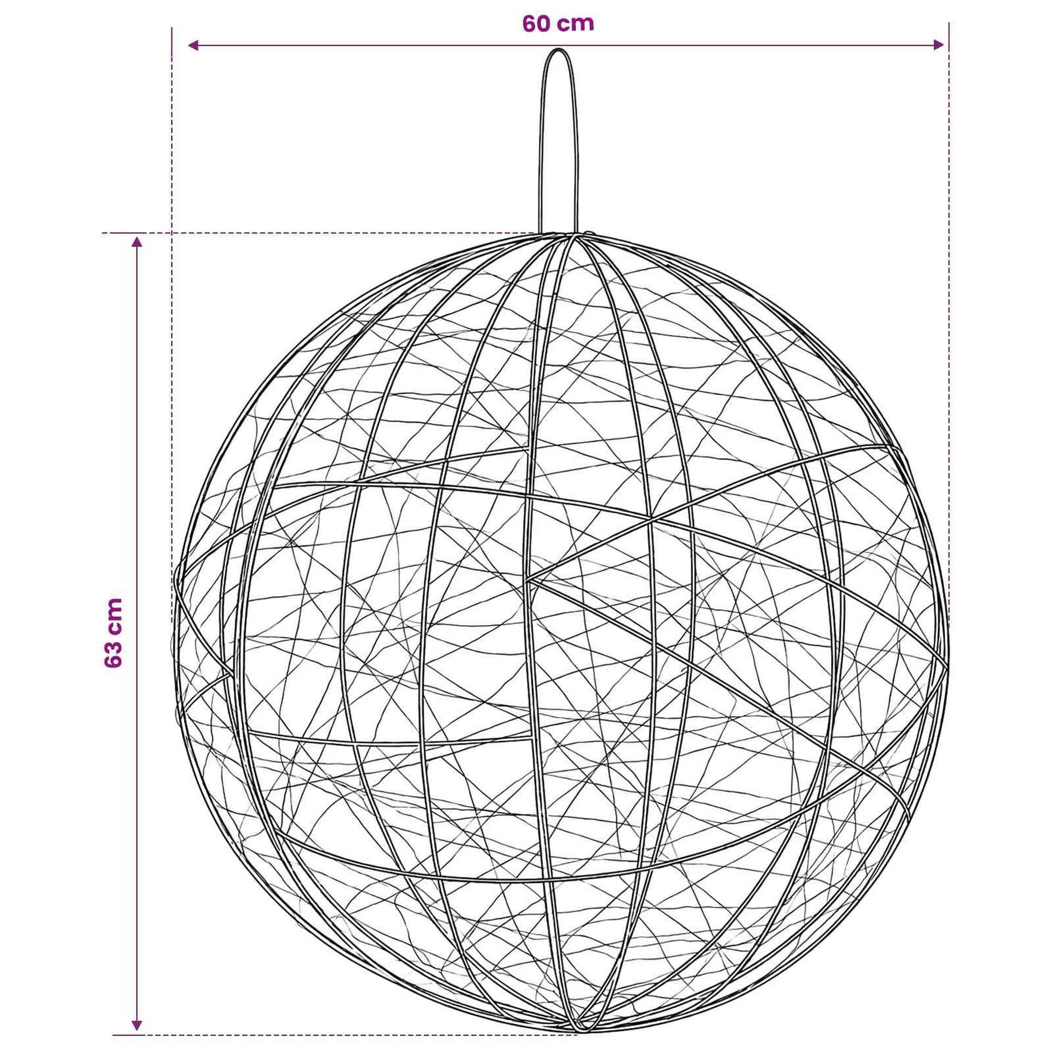 Voir la diapositive 3 : VIDAXL Lumiere de finial de Noël 950 LED Blanc froid Ø 60 x 63 cm