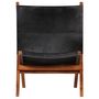 Voir la diapositive 2 : VIDAXL Chaise de relaxation pliable Noir Cuir veritable