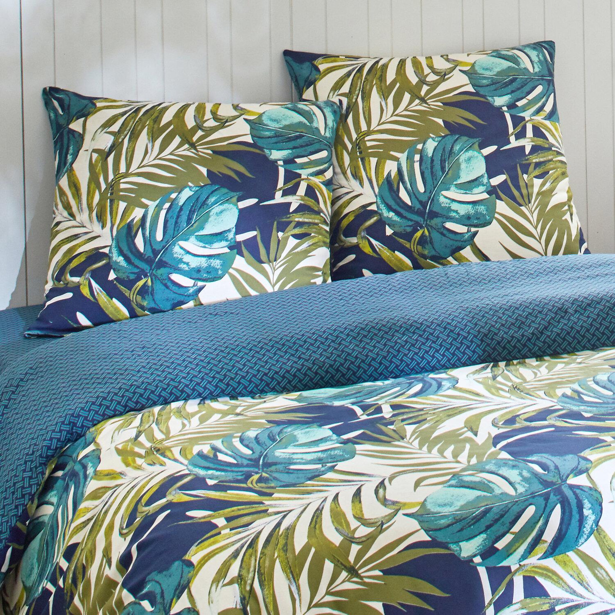 Voir la diapositive 3 : Home collection Parure housse de couette 3 pcs 240x220 cm 100% coton 51 fils terciera