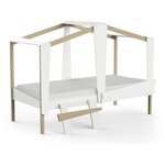 Habitat et Jardin Lit enfant surélevé  Cabane  - 90 x 200 cm - Blanc