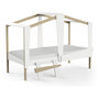 Voir la diapositive 1 : Habitat et Jardin Lit enfant surélevé  Cabane  - 90 x 200 cm - Blanc