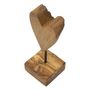 Voir la diapositive 3 : Paris Prix Objet Déco en Teck  Cœur  25cm Naturel