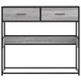 Voir la diapositive 4 : VIDAXL Table console sonoma gris 90x35x80 cm bois d'ingenierie