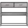 Voir la diapositive 4 : VIDAXL Table console sonoma gris 90x35x80 cm bois d'ingenierie