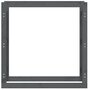 Voir la diapositive 5 : VIDAXL Support pour bois de chauffage Gris 100x25x100 cm Bois de pin