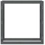 Voir la diapositive 5 : VIDAXL Support pour bois de chauffage Gris 100x25x100 cm Bois de pin