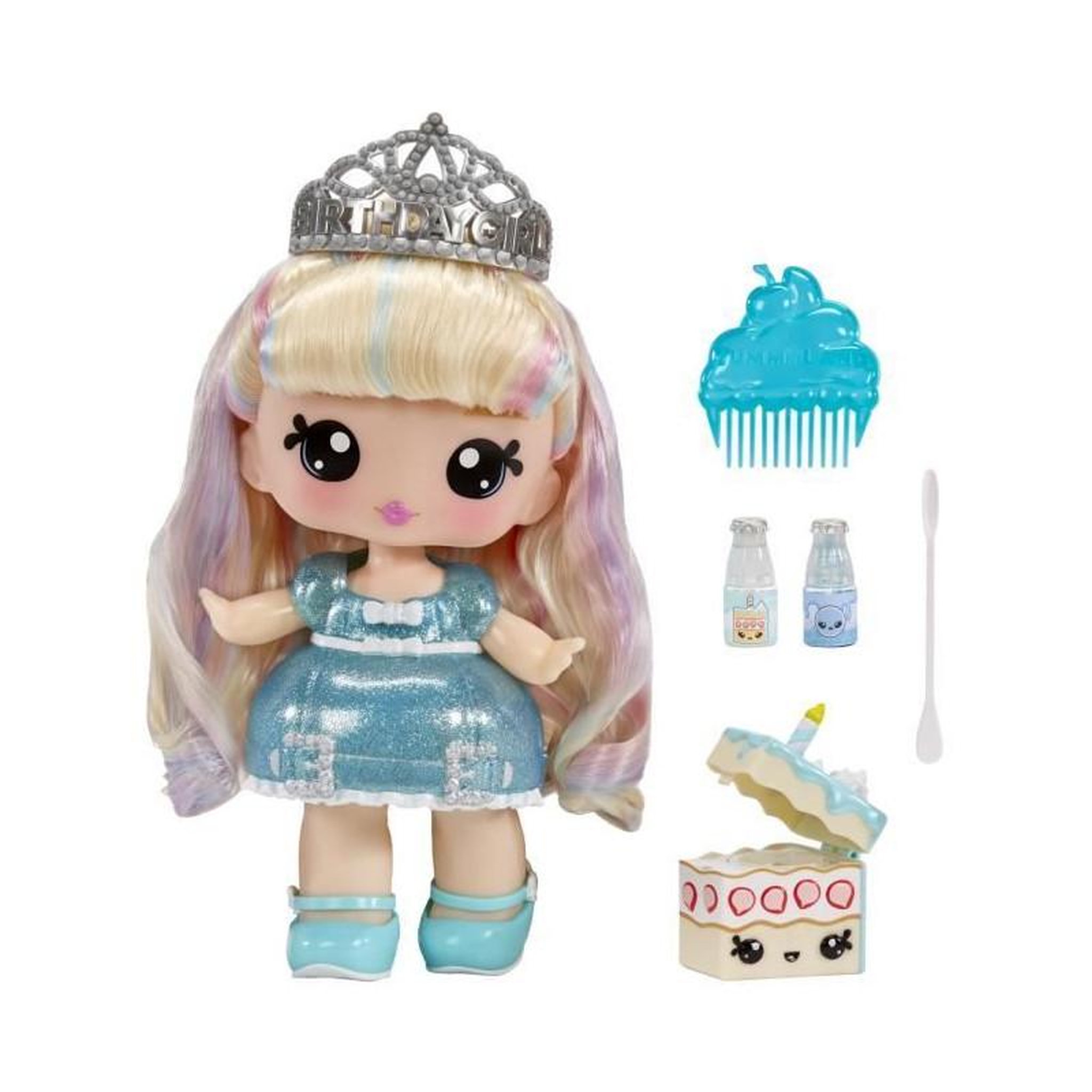 L.O.L. SURPRISE! Yummiland - Grande poupée 25 cm a coiffer et câliner - Animal de compagnie + baumes a levre parfumé - Callie - Des 4ans