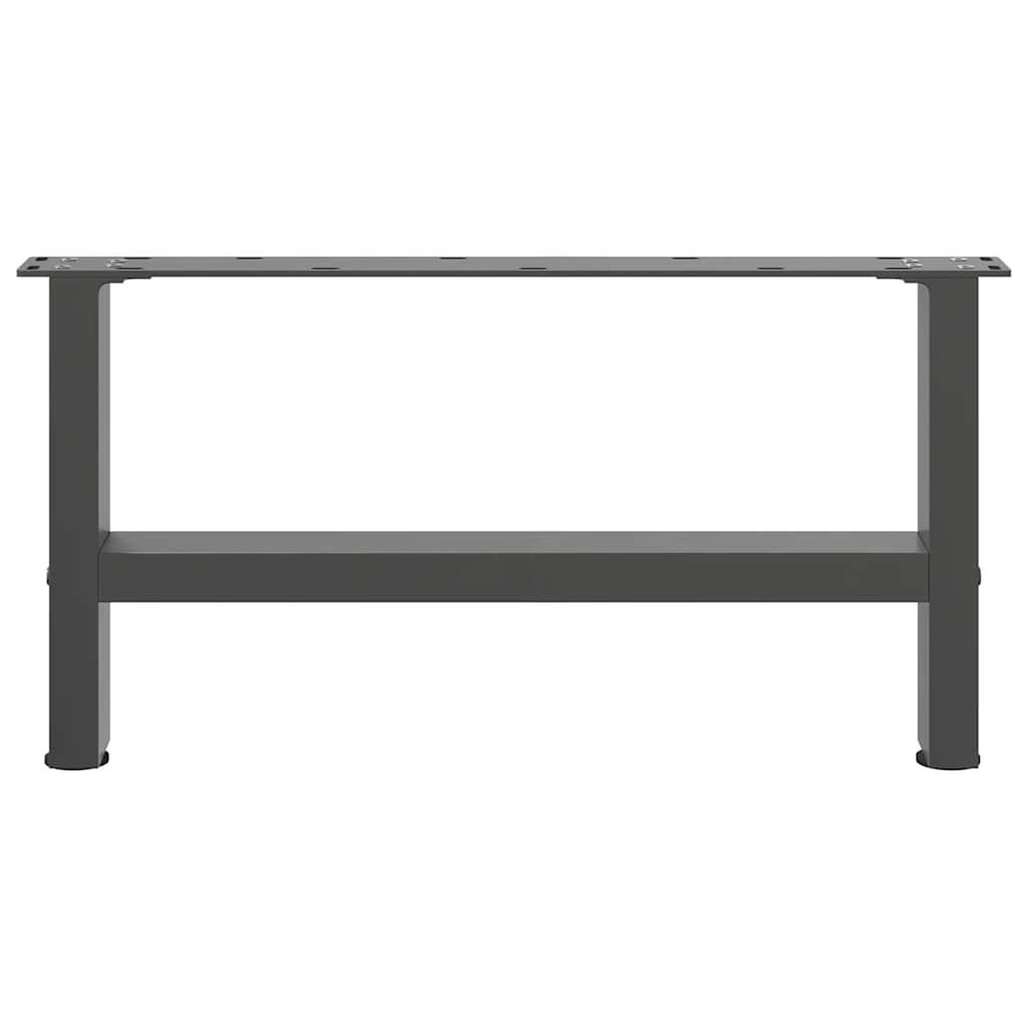 Voir la diapositive 5 : VIDAXL Pieds de table basse anthracite 2 pcs 70x(30-31) cm acier