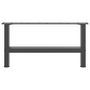 Voir la diapositive 5 : VIDAXL Pieds de table basse anthracite 2 pcs 70x(30-31) cm acier