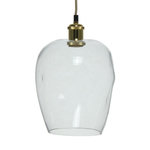 Paris Prix Lampe Suspension Vintage  Vicky  34cm Transparent