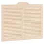 Voir la diapositive 4 : VIDAXL Portes battantes a persiennes 2paires 80x100 cm bois massif Pin
