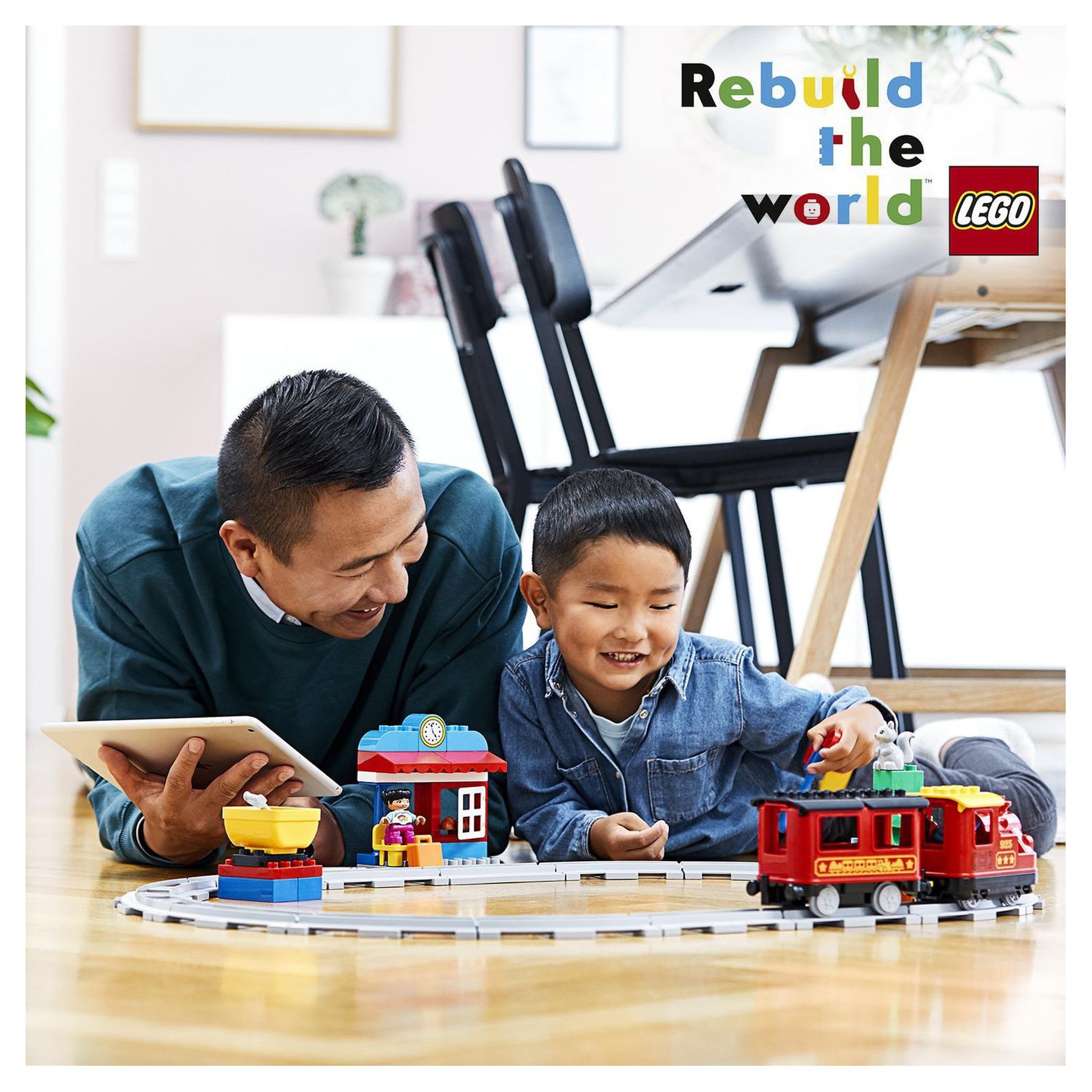 Voir la diapositive 6 : LEGO DUPLO 10874 Le Train à Vapeur, Jouet de Locomotive Télécommandé avec Sons, Lumières