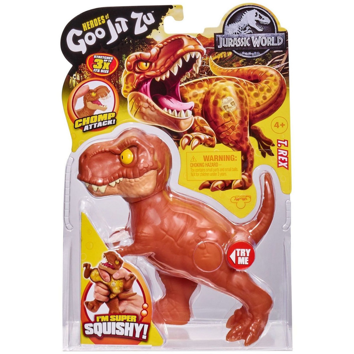 MOOSE TOYS Figurines Dinosaure Jurassic World T-Rex14 cm Goo Jit Zu