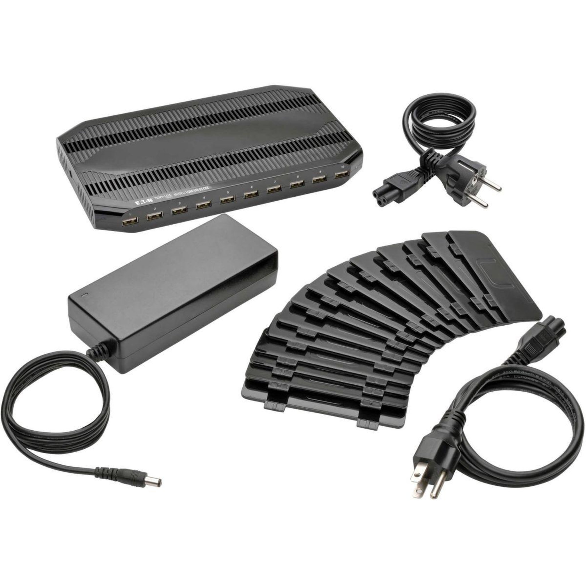 Voir la diapositive 3 : Eaton Station d'accueil de recharge 10 ports usb avec supports d
