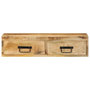 Voir la diapositive 5 : VIDAXL Meuble TV mural 80x30x19 cm bois massif de manguier brut