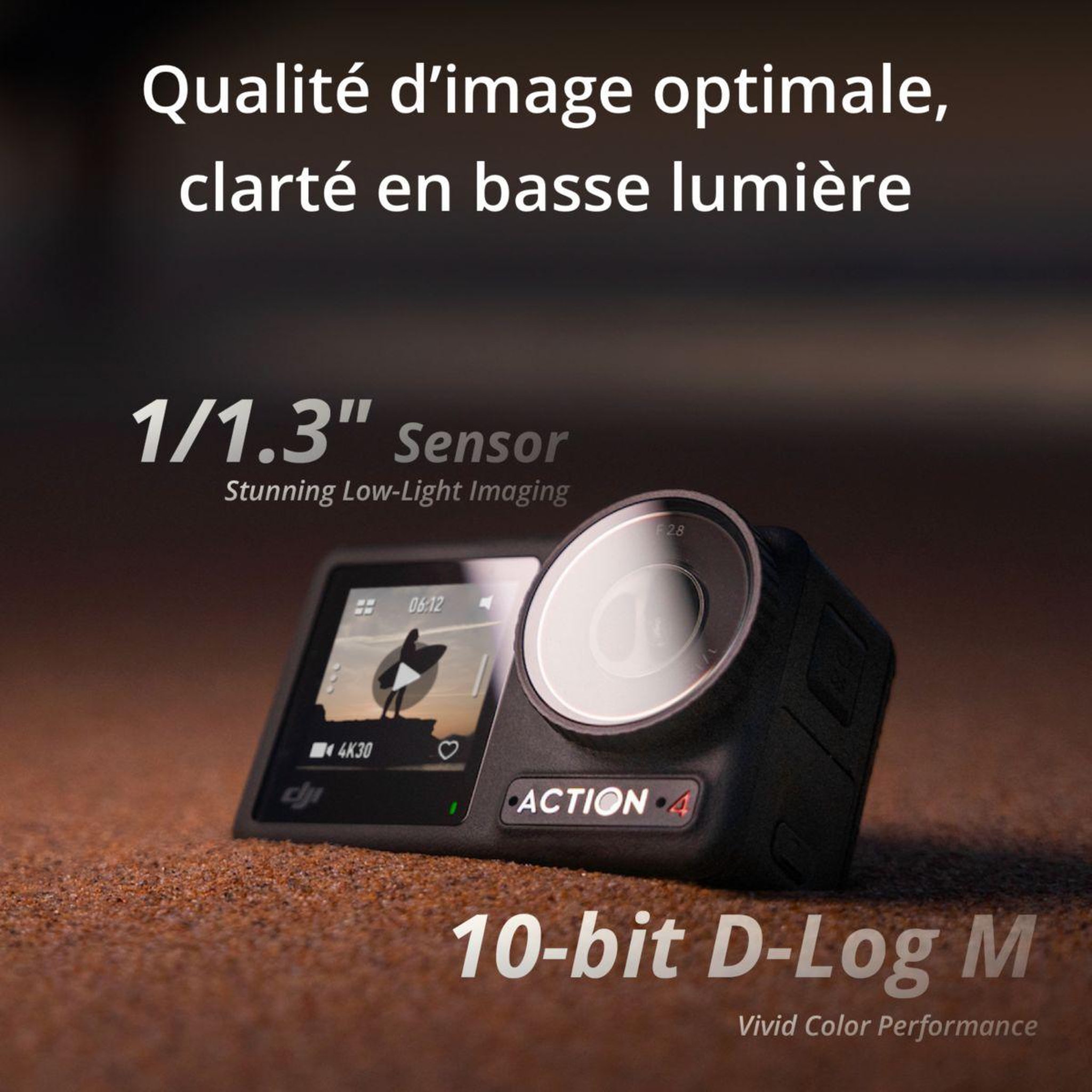Voir la diapositive 2 : DJI Caméra sport osmo action 4 standard combo