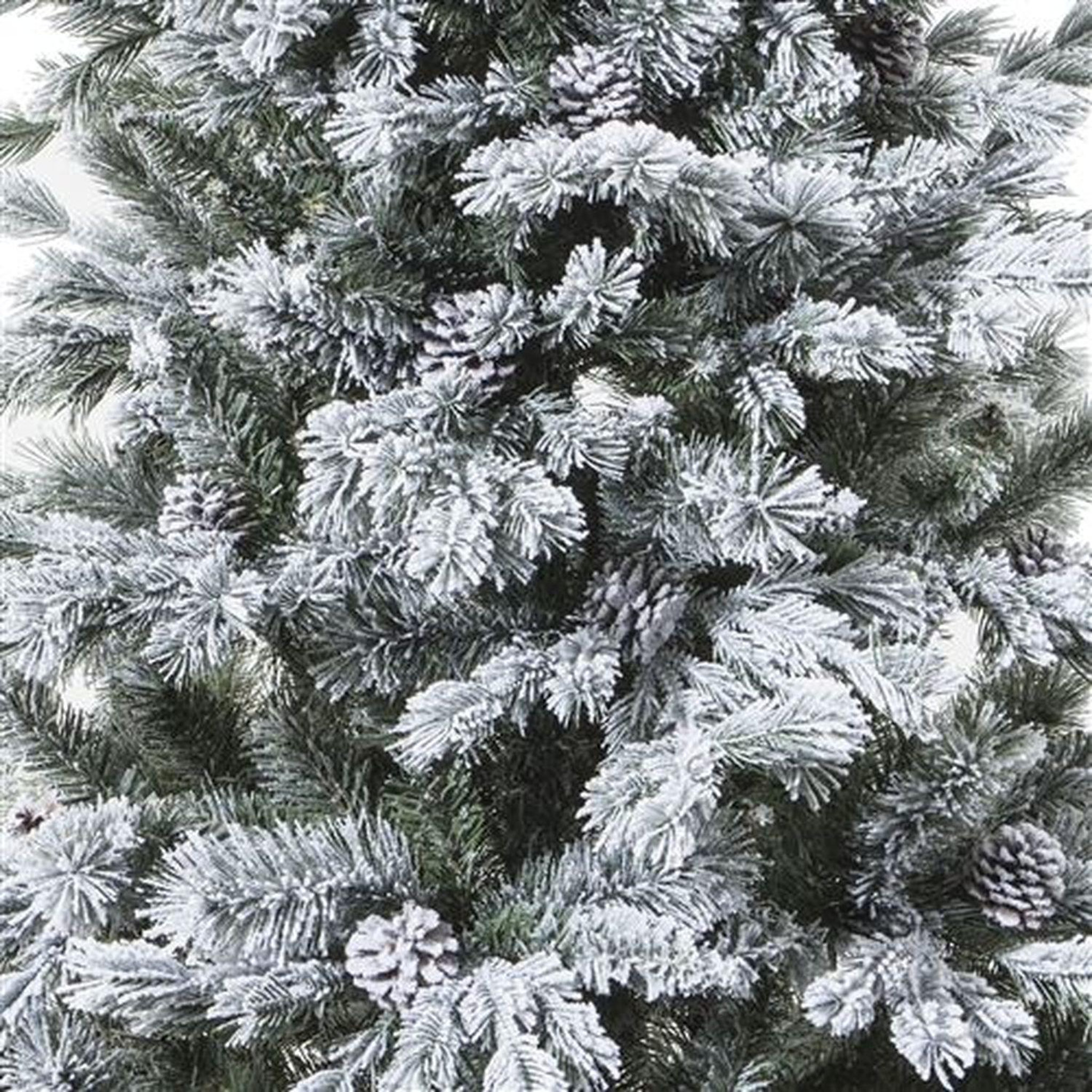 Voir la diapositive 3 : FEERIC LIGHT & CHRISTMAS Sapin enneigé grand format YUKON - Vert