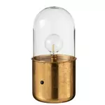 paris prix lampe à poser design en verre bulb 41cm or