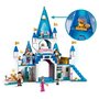 LEGO Disney 43206 Le château de Cendrillon et du prince charmant, Jouet dès 5 Ans